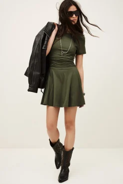 AURA vestido corto estampado