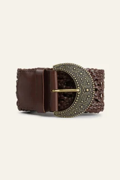 BALMY cinturón de cuero trenzado € 185