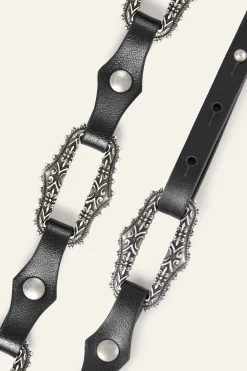 BAPTISTE cinturón de cuero con joyas € 135 € 94,50