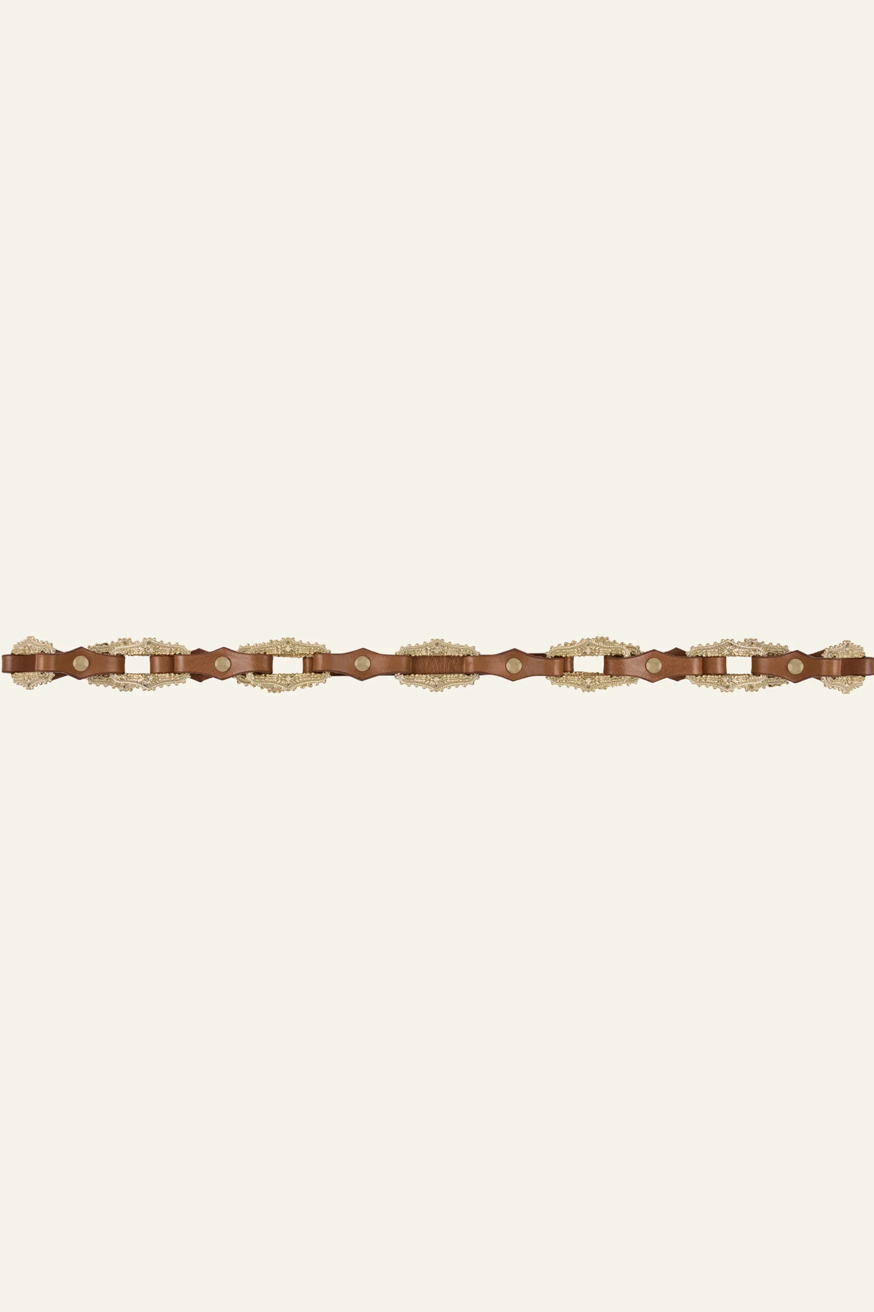 BAPTISTE cinturón de cuero con joyas € 135
