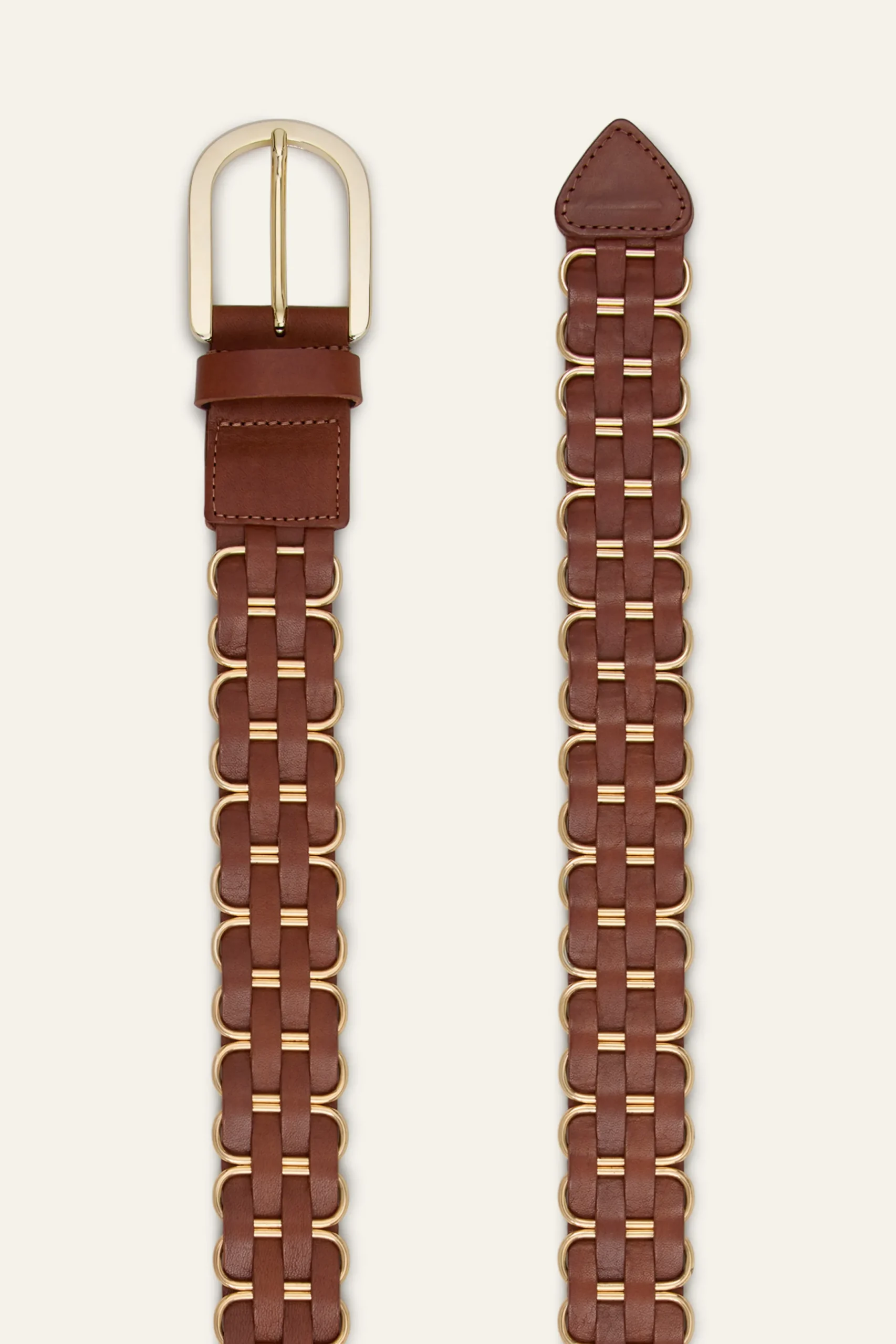 BECK cinturón de cuero trenzado € 175