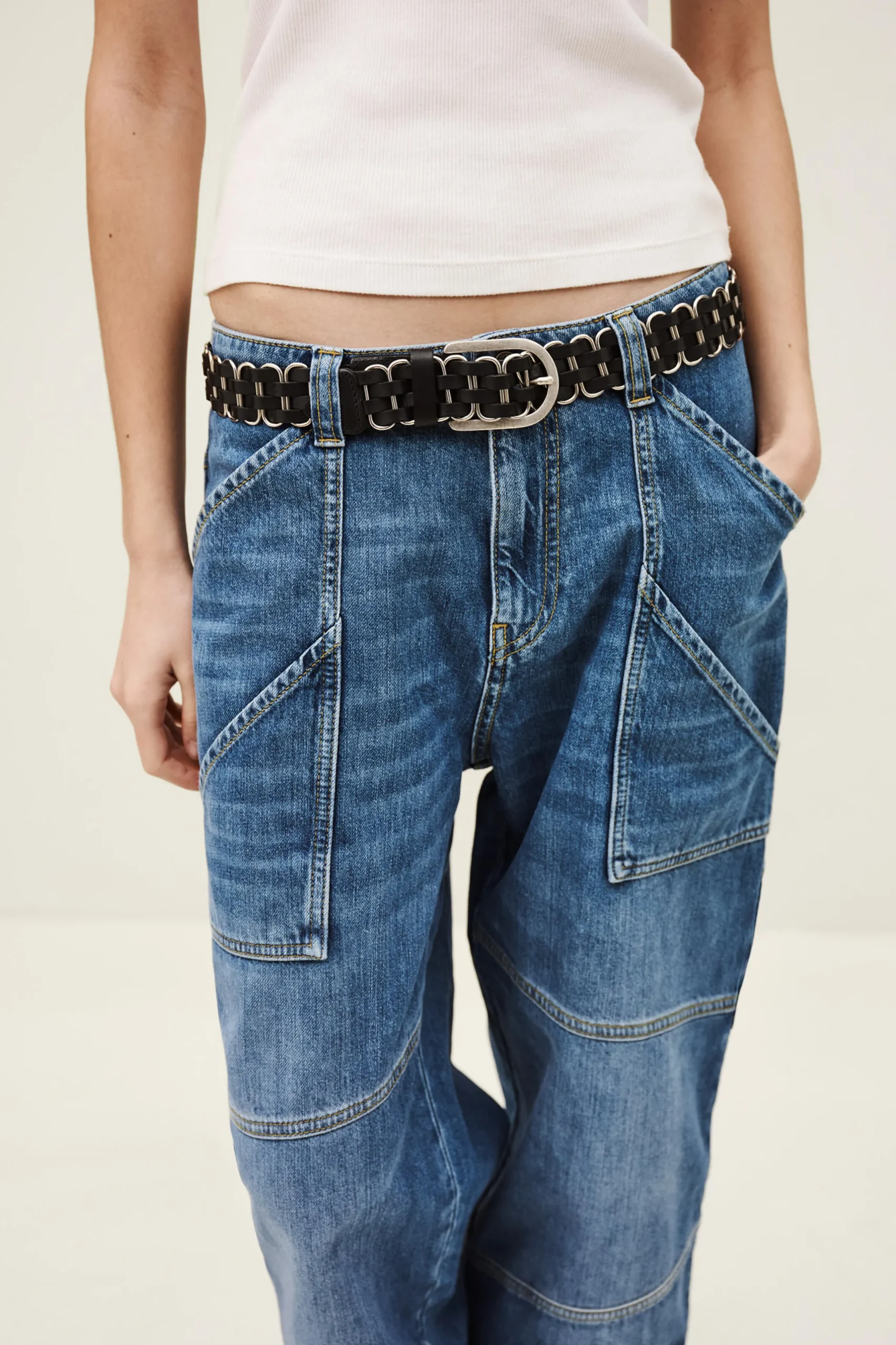 BECK cinturón de cuero trenzado € 175