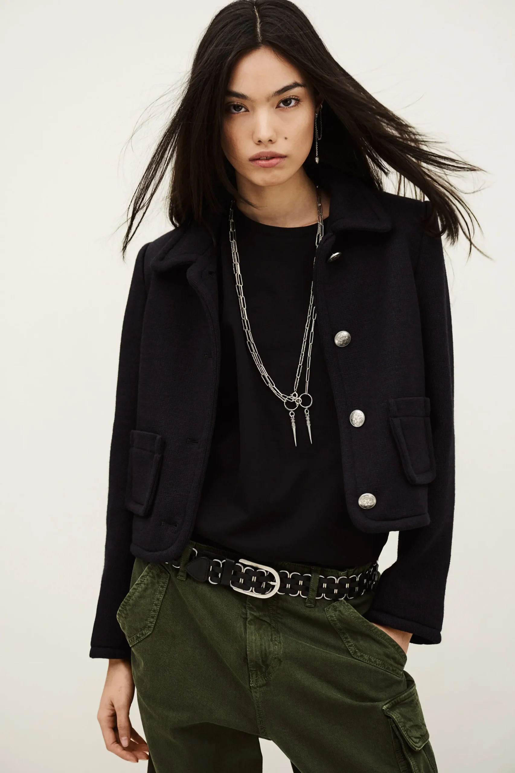 BERADITH chaqueta corta ajustada