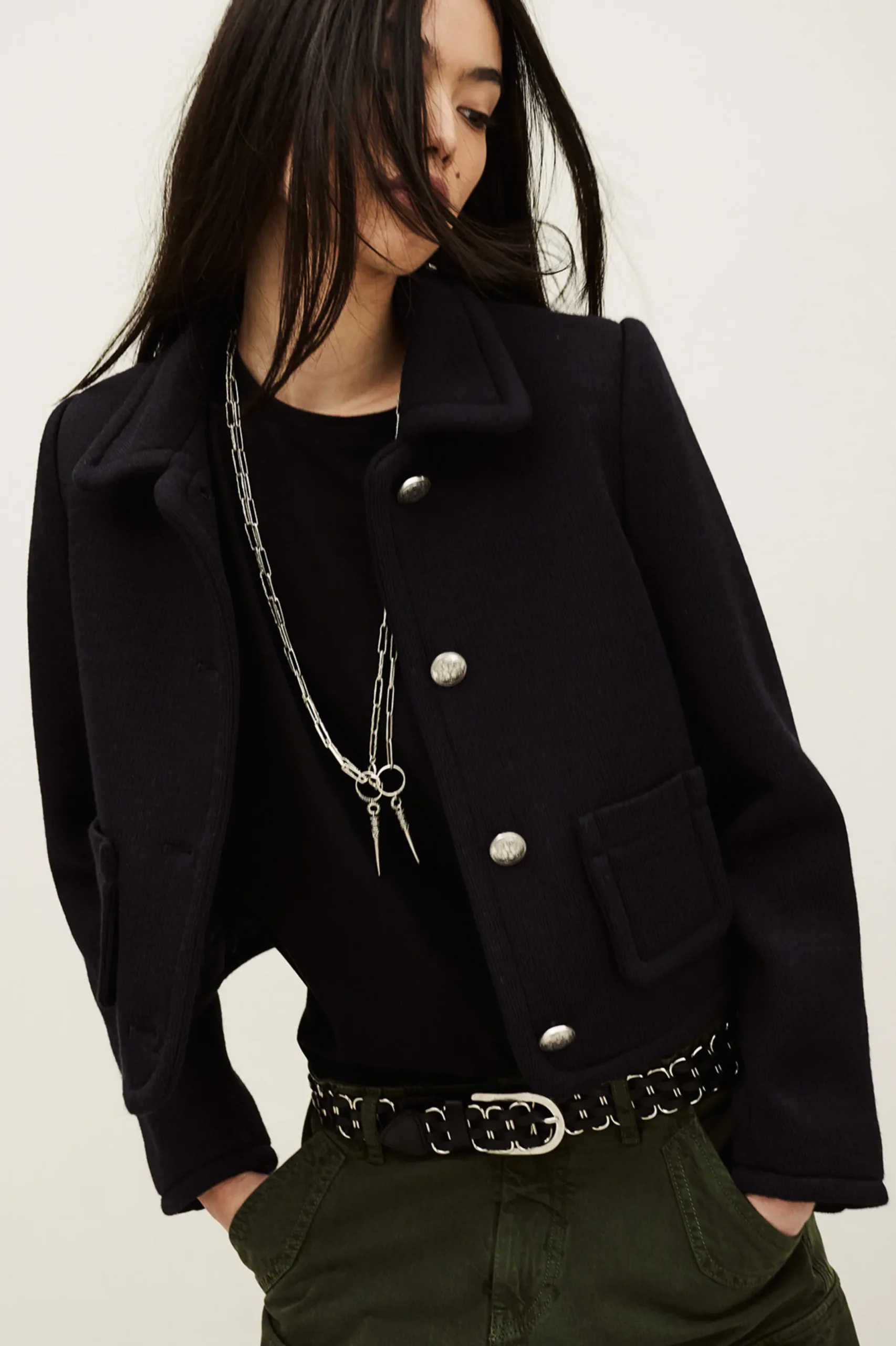 BERADITH chaqueta corta ajustada