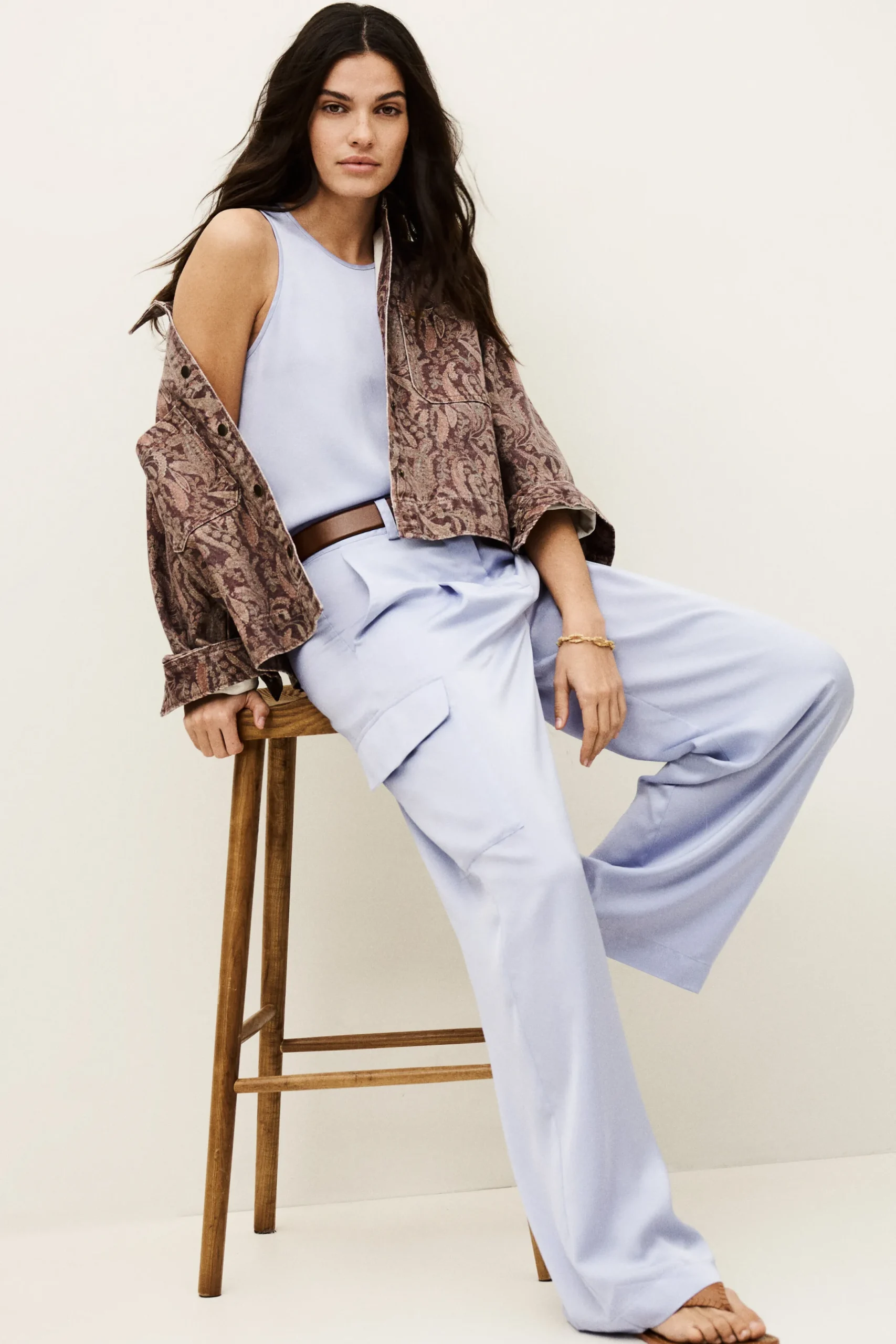 CARY pantalón cargo ancho € 215