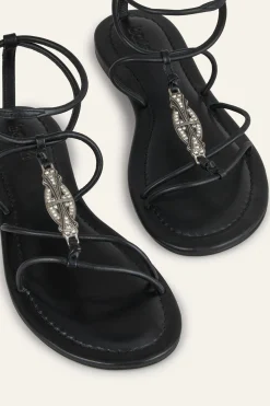CAYA sandalias planas en piel