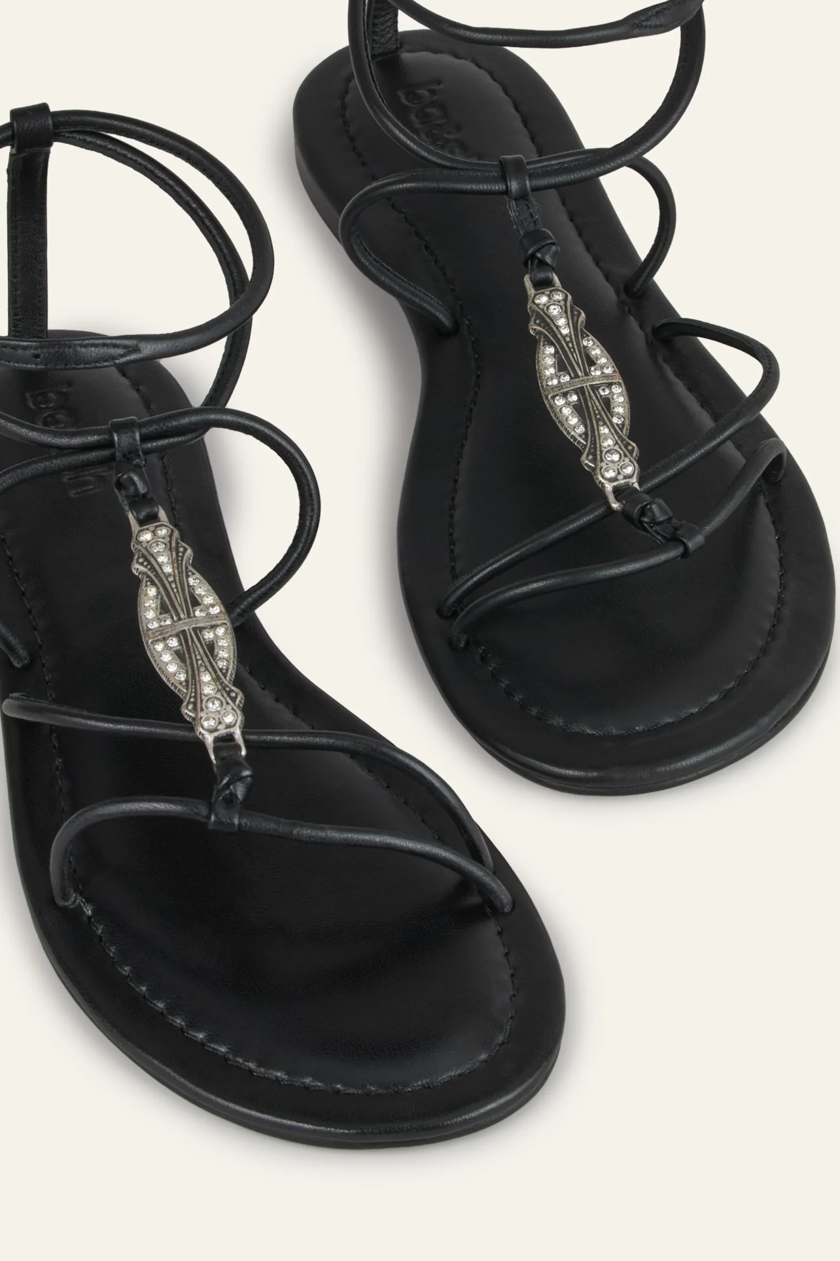 CAYA sandalias planas en piel