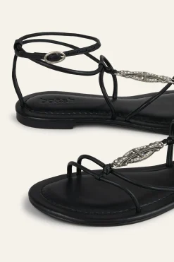 CAYA sandalias planas en piel
