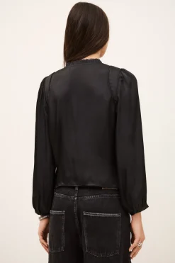 CIMILA top satinado ajustado