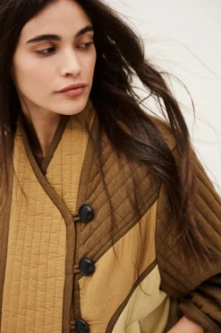 CISCA chaqueta con bolsillos asimétrica
