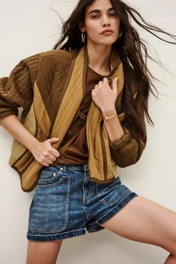 CISCA chaqueta con bolsillos asimétrica