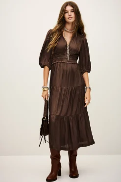 CLELI vestido corto fruncido