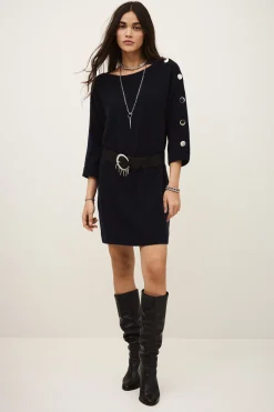 COLEEN vestido de suéter de cachemira