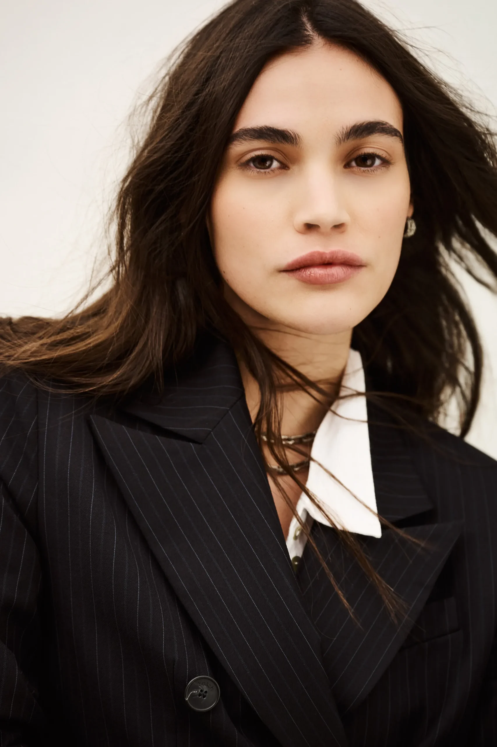 COLINE chaqueta de traje de rayas