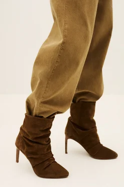 COLIVIA botines de tacón de ante