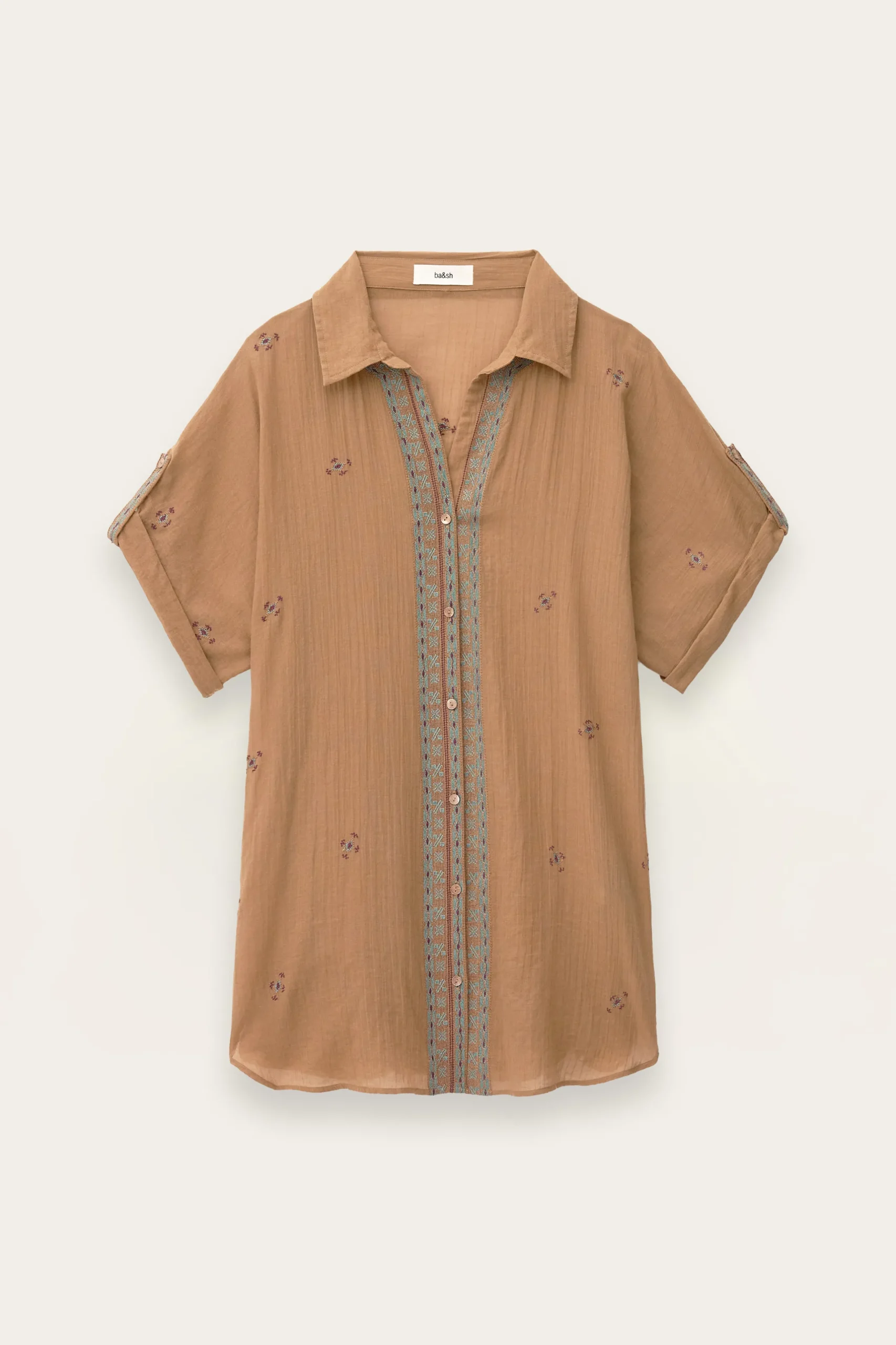 DAELA camisa bordada