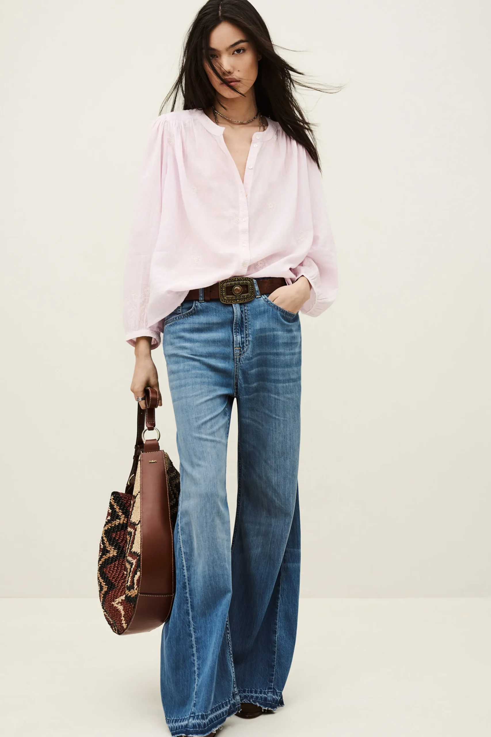 DUHA blusa de algodón oversize