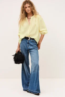 DUHA blusa de algodón oversize