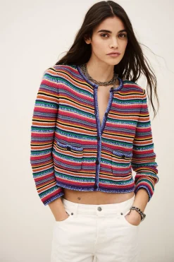 FANNY chaleco de rayas cuello redondo € 215