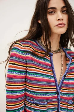 FANNY chaleco de rayas cuello redondo € 215