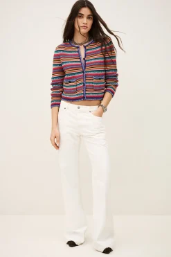 FANNY chaleco de rayas cuello redondo € 215