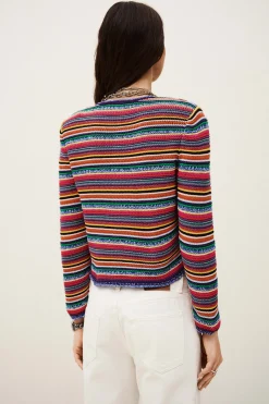 FANNY chaleco de rayas cuello redondo € 215