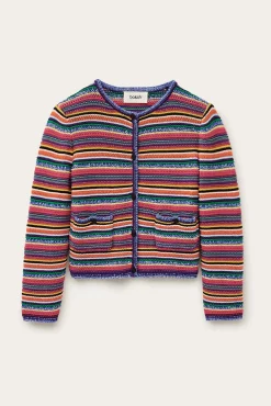 FANNY chaleco de rayas cuello redondo € 215
