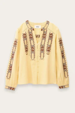 FAUSTINA blusa bordada con mangas