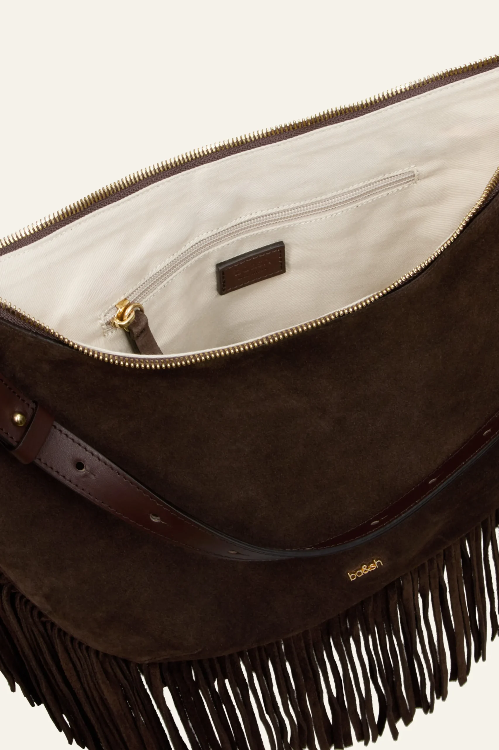 FRANGES bolso hobo con flecos