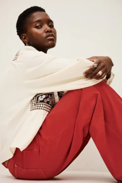 FUSC denim-look trousers
