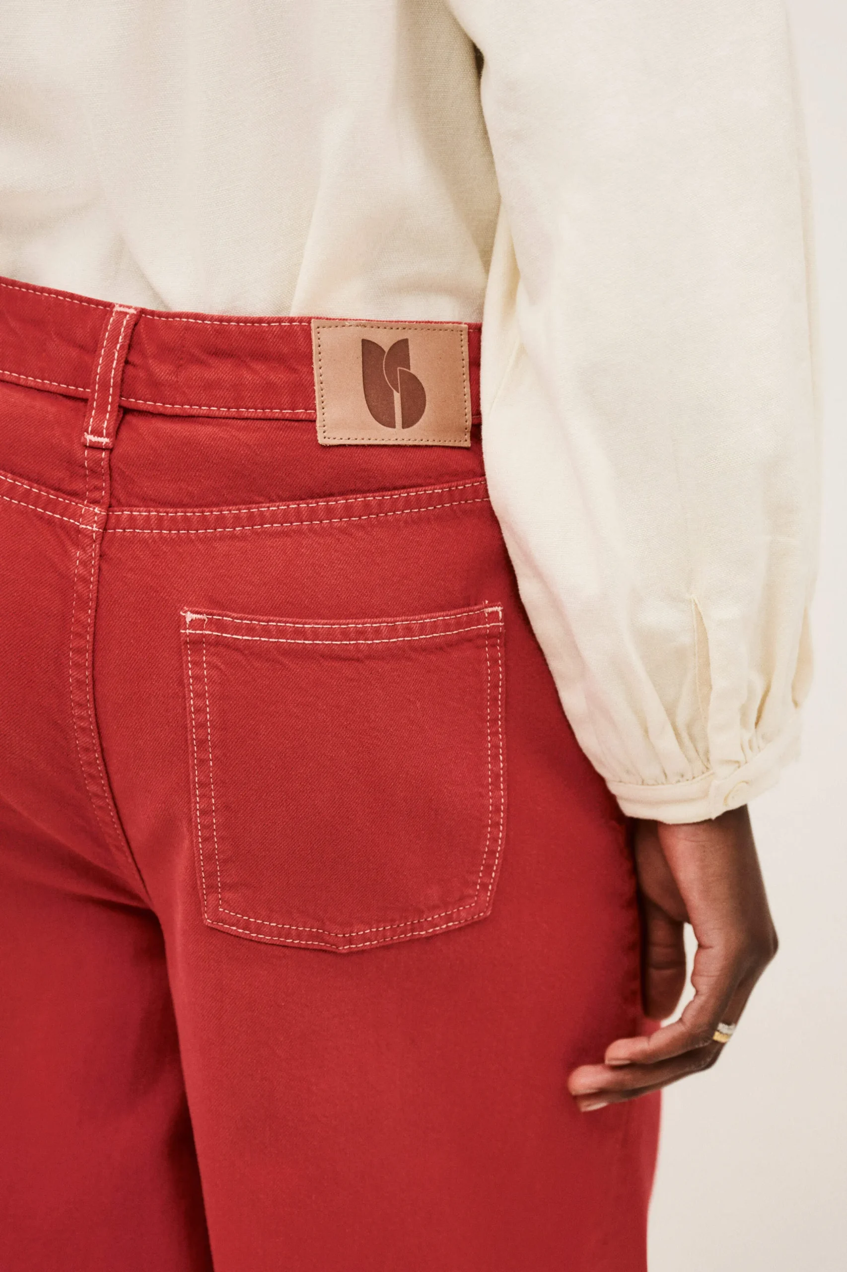 FUSC denim-look trousers