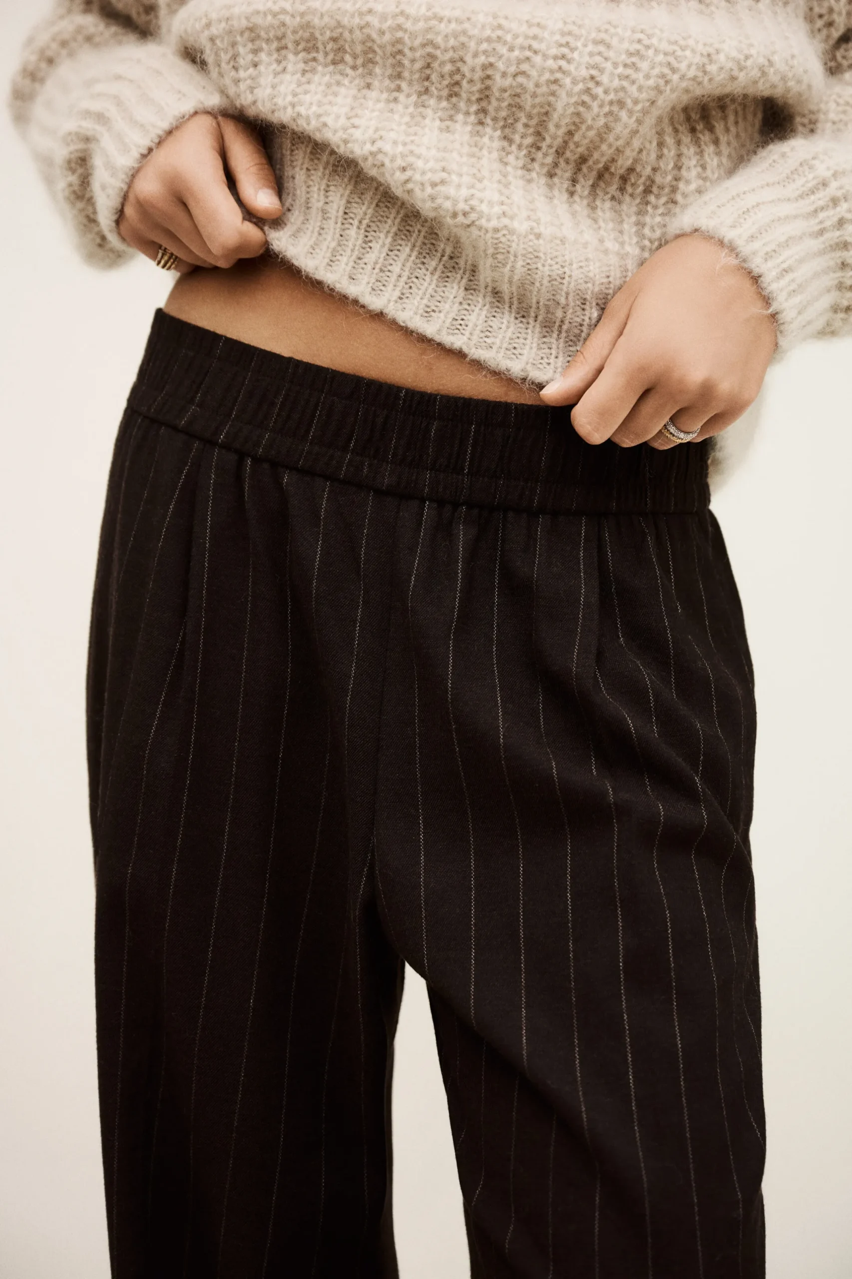 HANDREW elasticated waist trousers