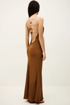 HANY vestido espalda descubierta viscosa
