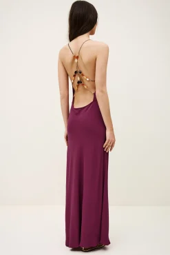 HANY vestido espalda descubierta viscosa