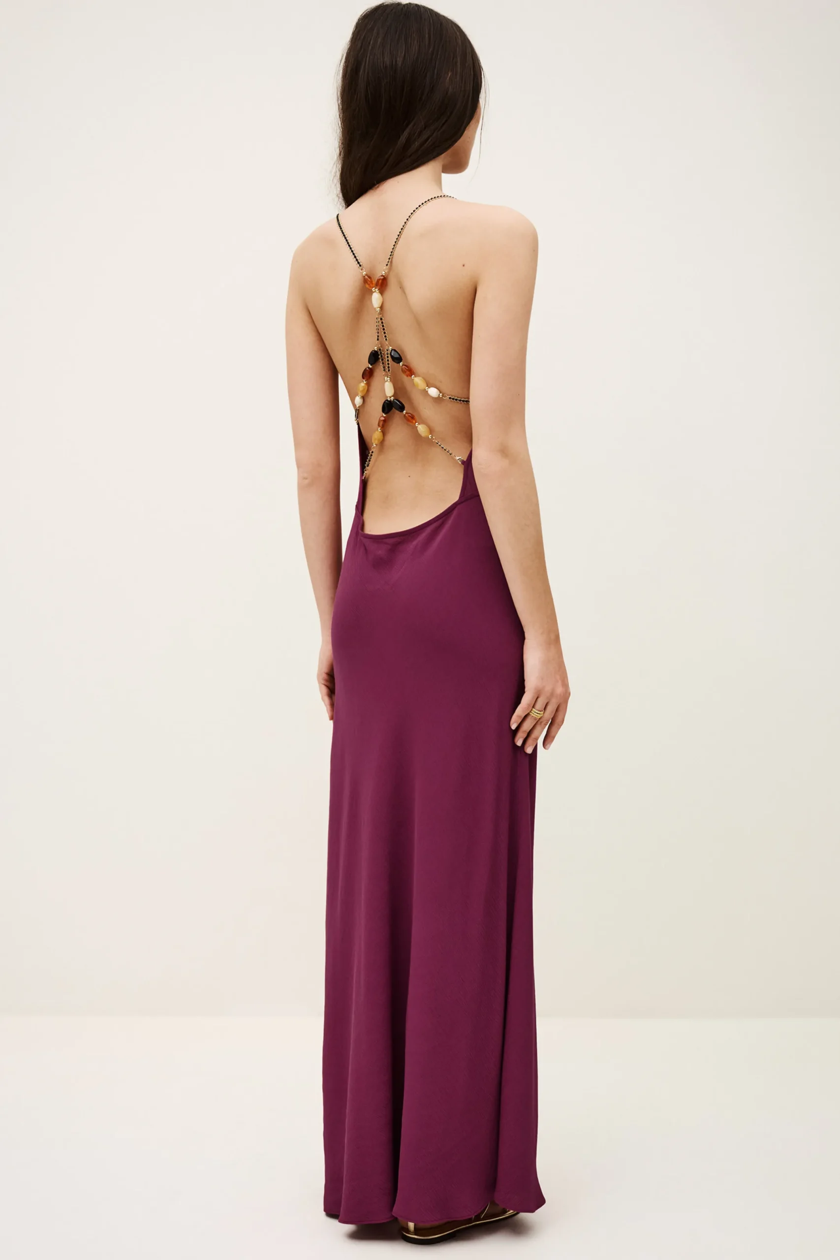HANY vestido espalda descubierta viscosa