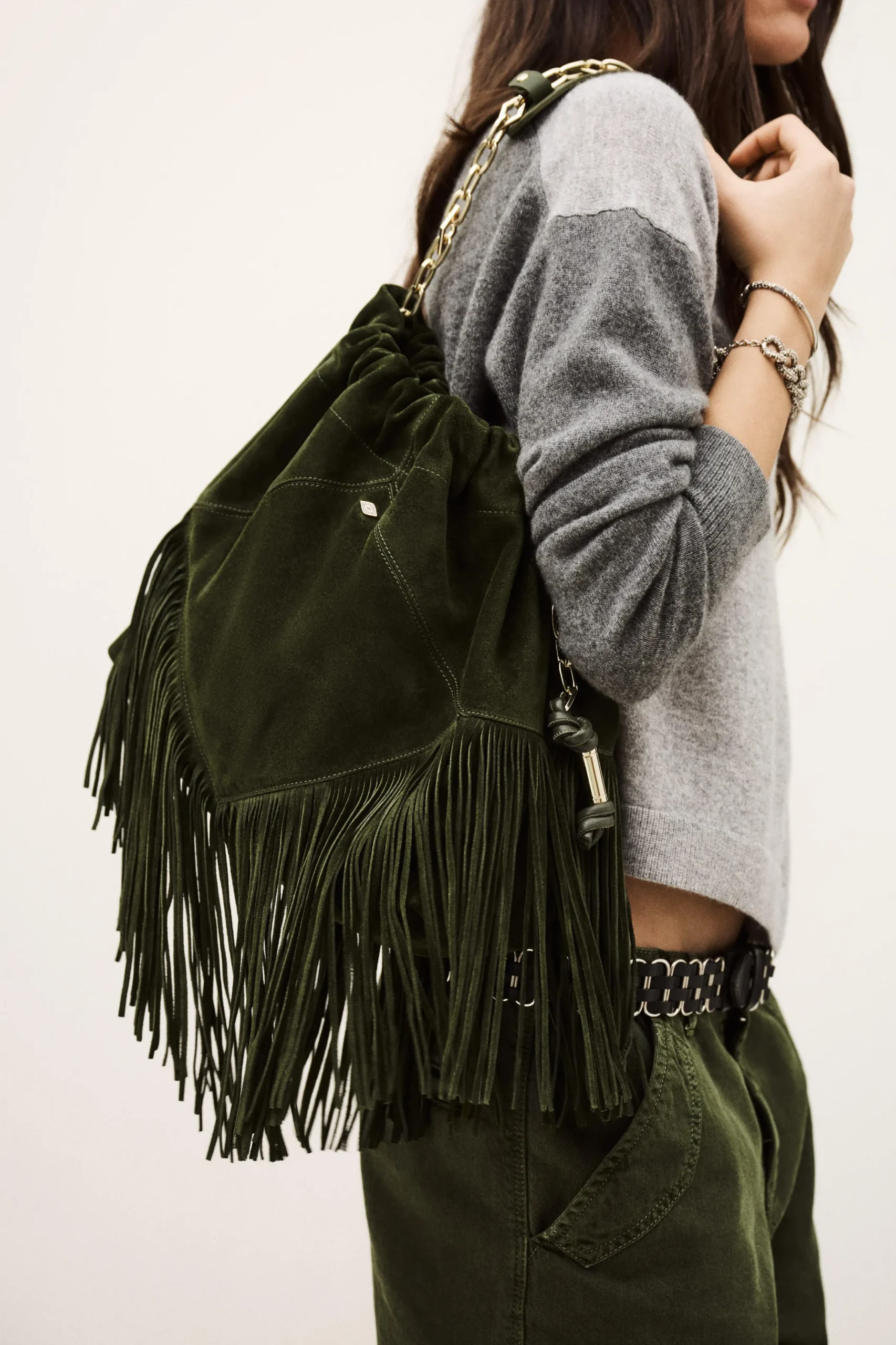 JUNE bolso de ante con flecos