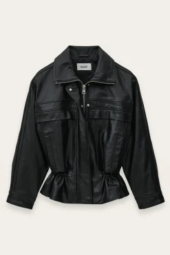 KASSIA chaqueta de cuero oversize