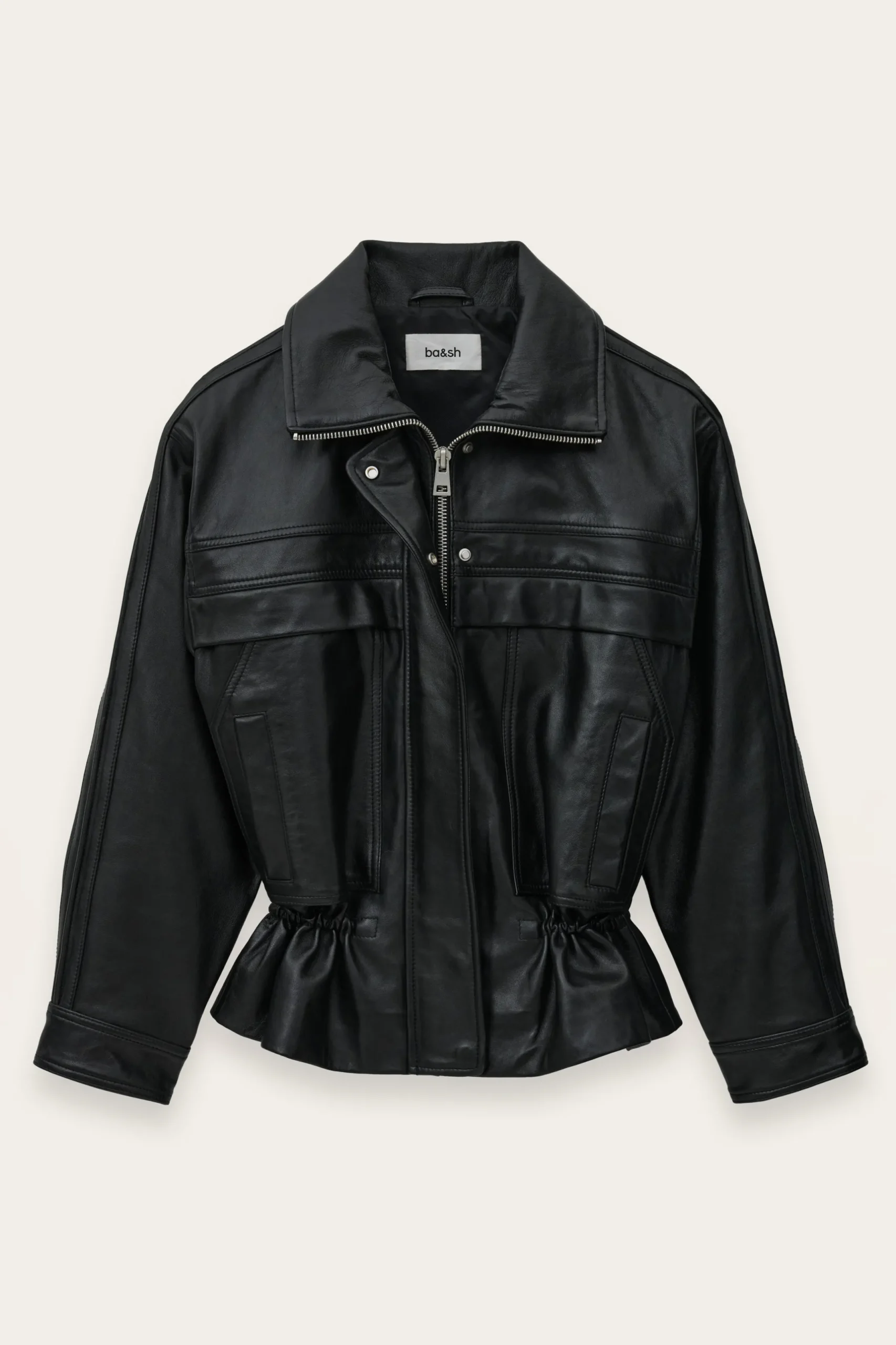 KASSIA chaqueta de cuero oversize