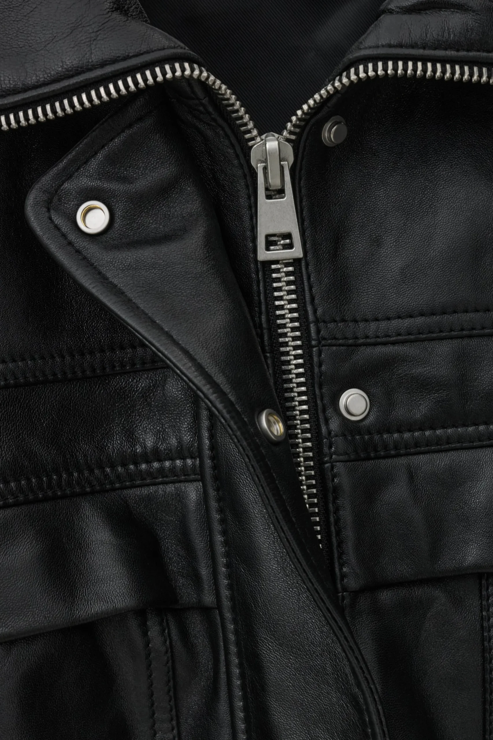 KASSIA chaqueta de cuero oversize