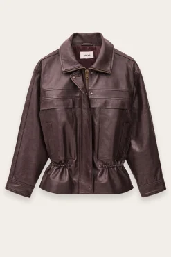 KASSIA chaqueta de cuero oversize
