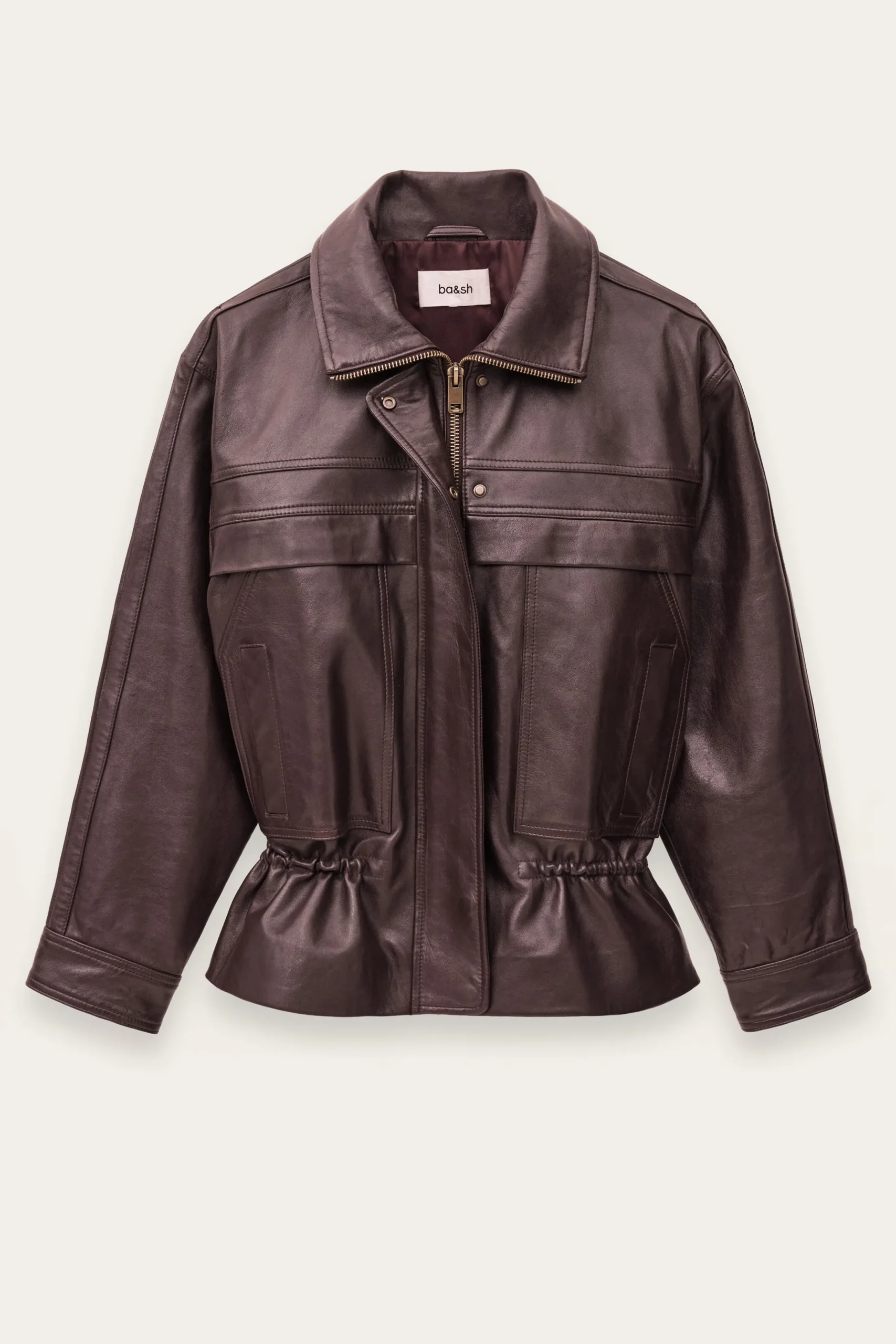 KASSIA chaqueta de cuero oversize