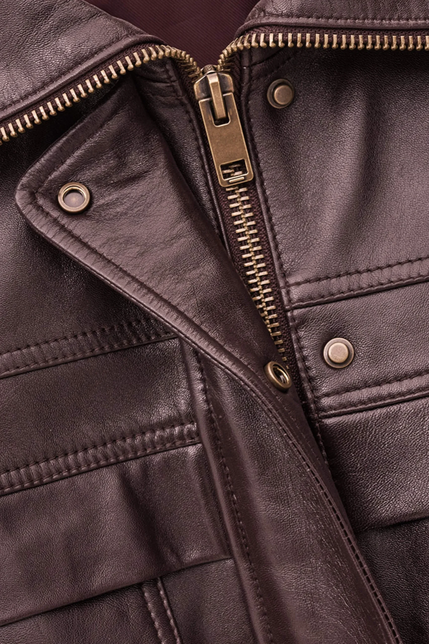 KASSIA chaqueta de cuero oversize