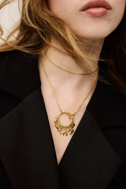 LINA collar largo con aro