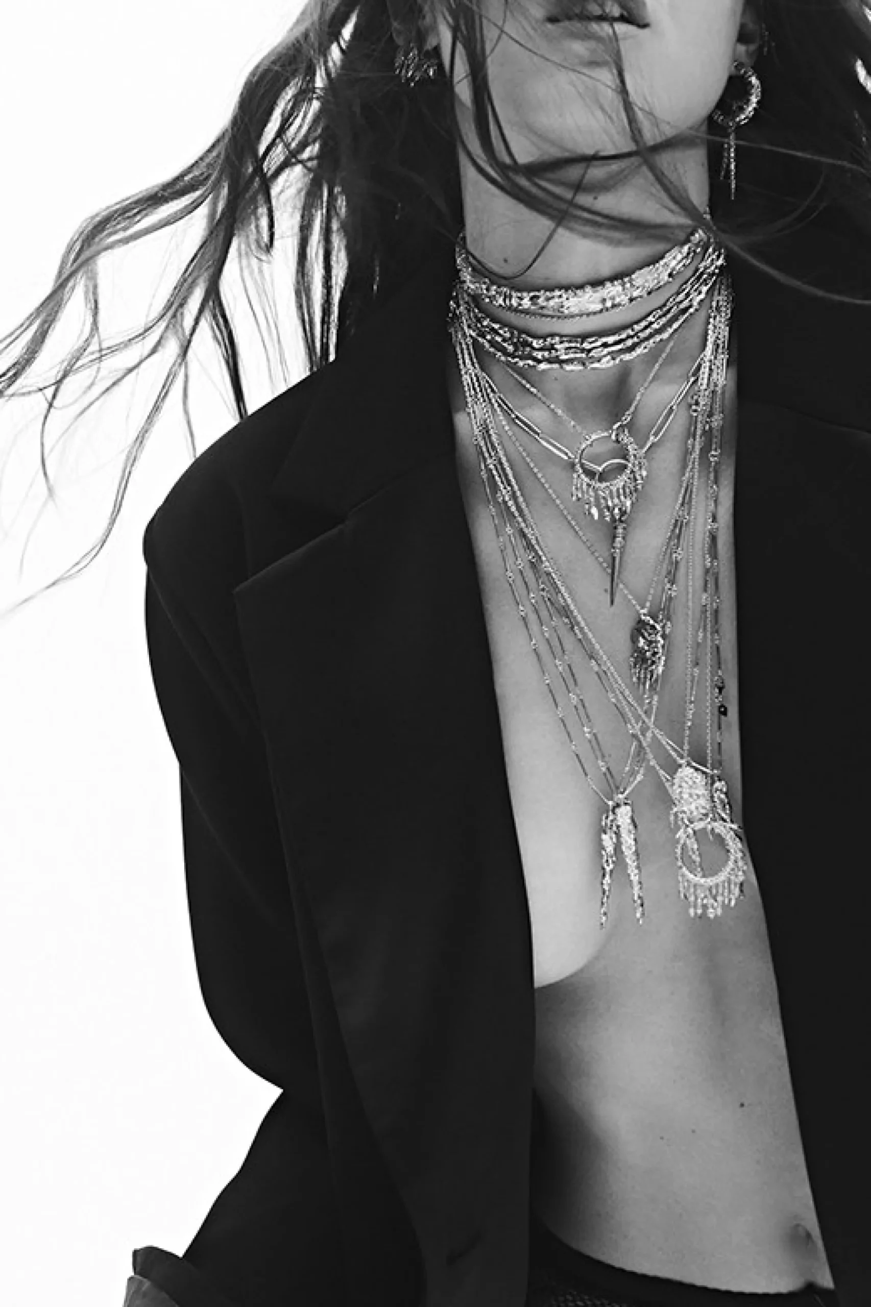 LINA collar largo con aro