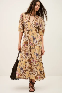 MADELIA vestido midi estampado