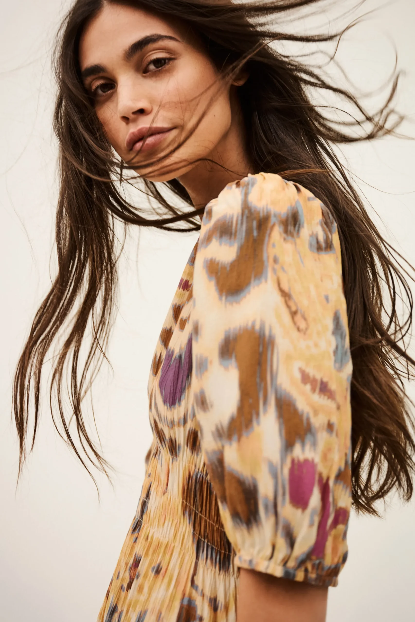 MADELIA vestido midi estampado