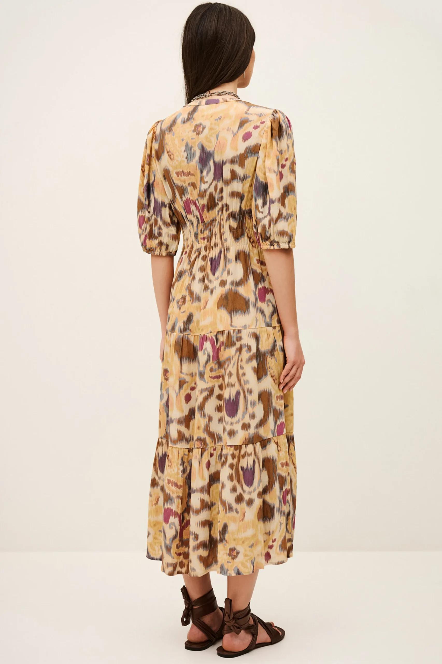 MADELIA vestido midi estampado
