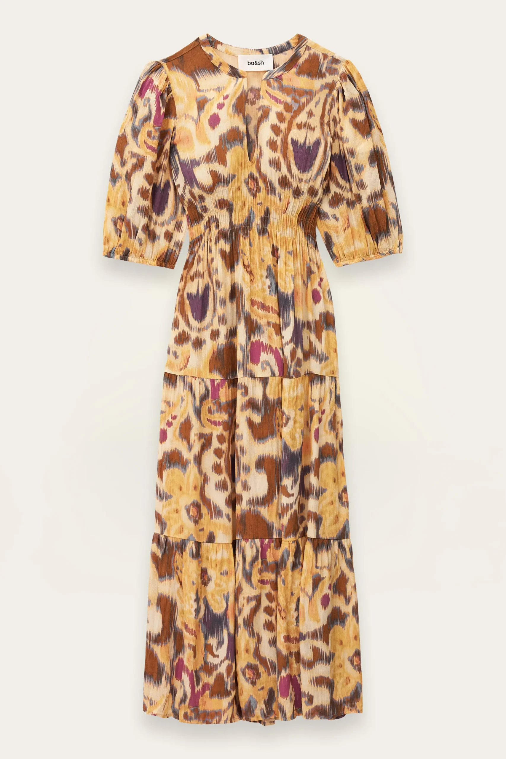 MADELIA vestido midi estampado