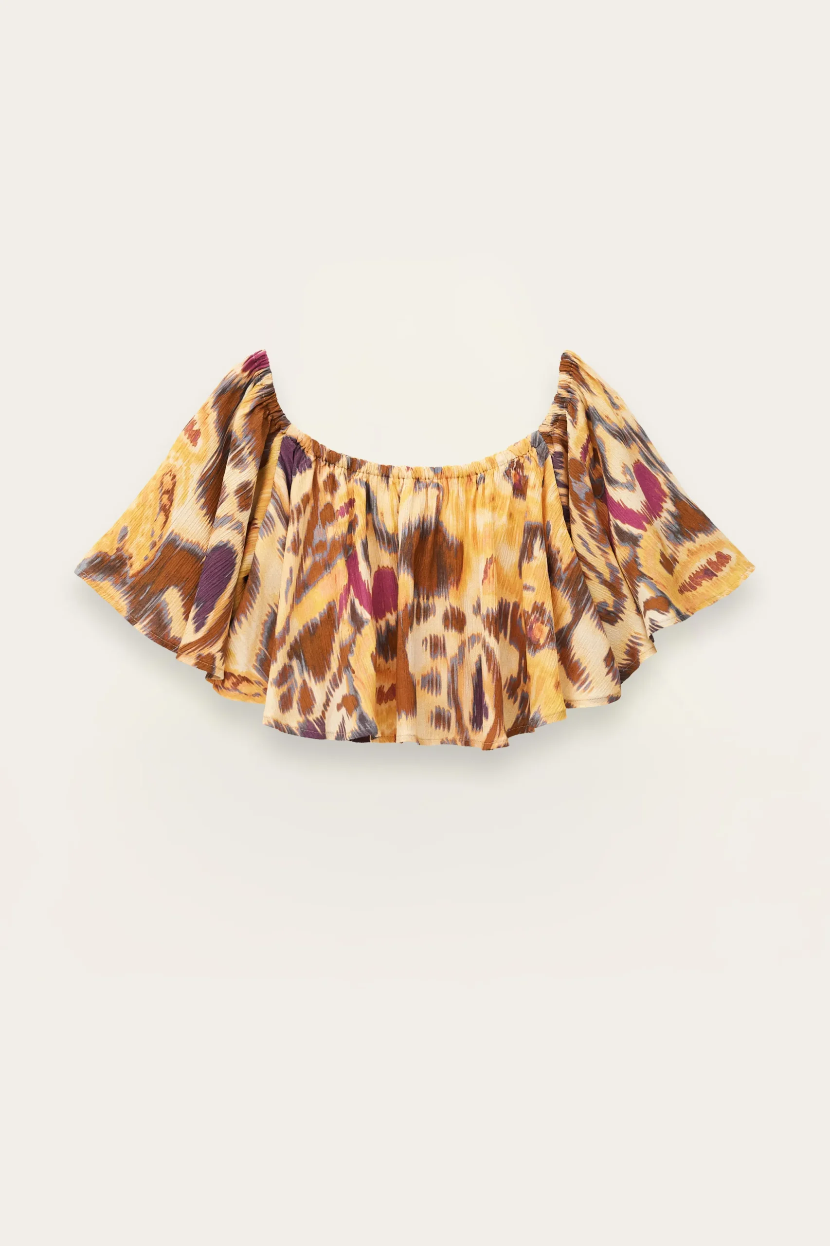 MANTHEA top bustier con volantes
