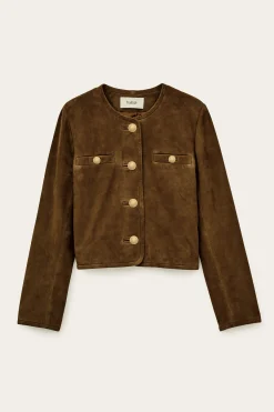 MELLA chaqueta corta de ante